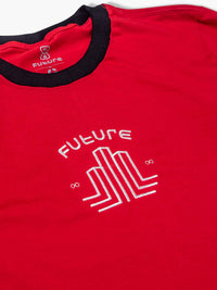 Camiseta-Future-City-Players-Vermelha-Detalhe-Frente