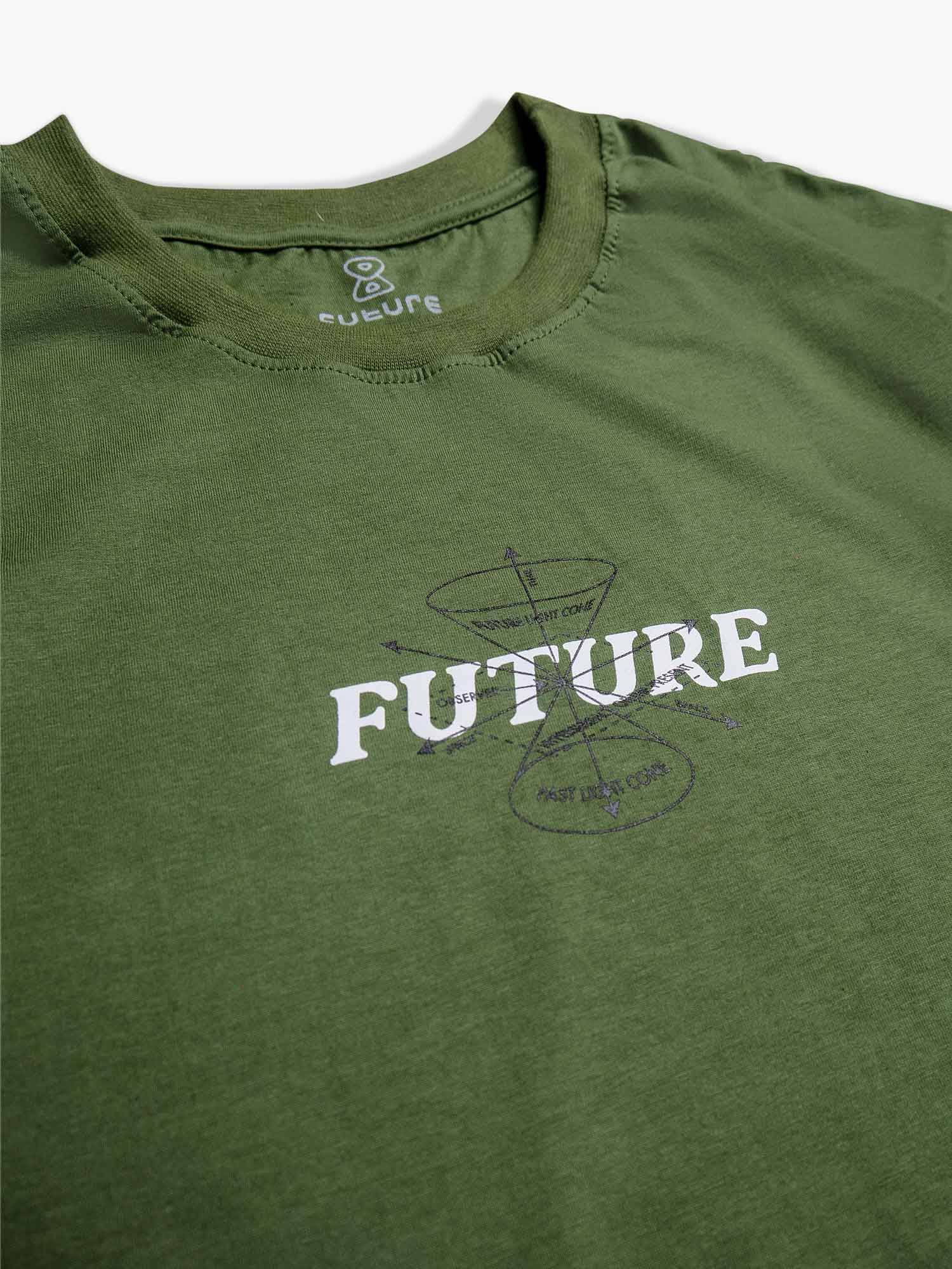 Camiseta-Future-Cone-Light-Verde-Detalhe-Frente