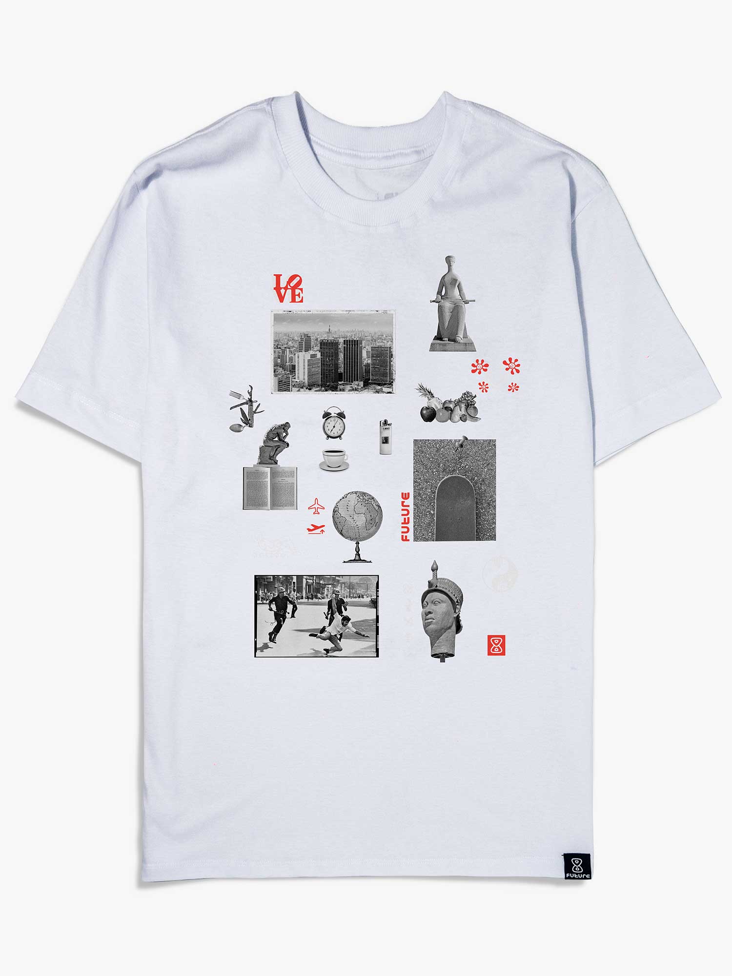 Camiseta-Future-Essentials-Branca-Frente