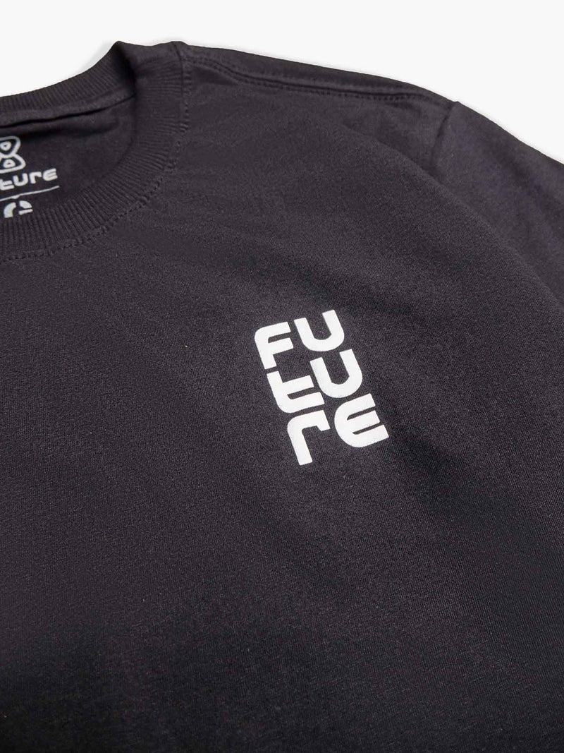 Camiseta-Future-Texturized-Preta-Detalhe-Frente